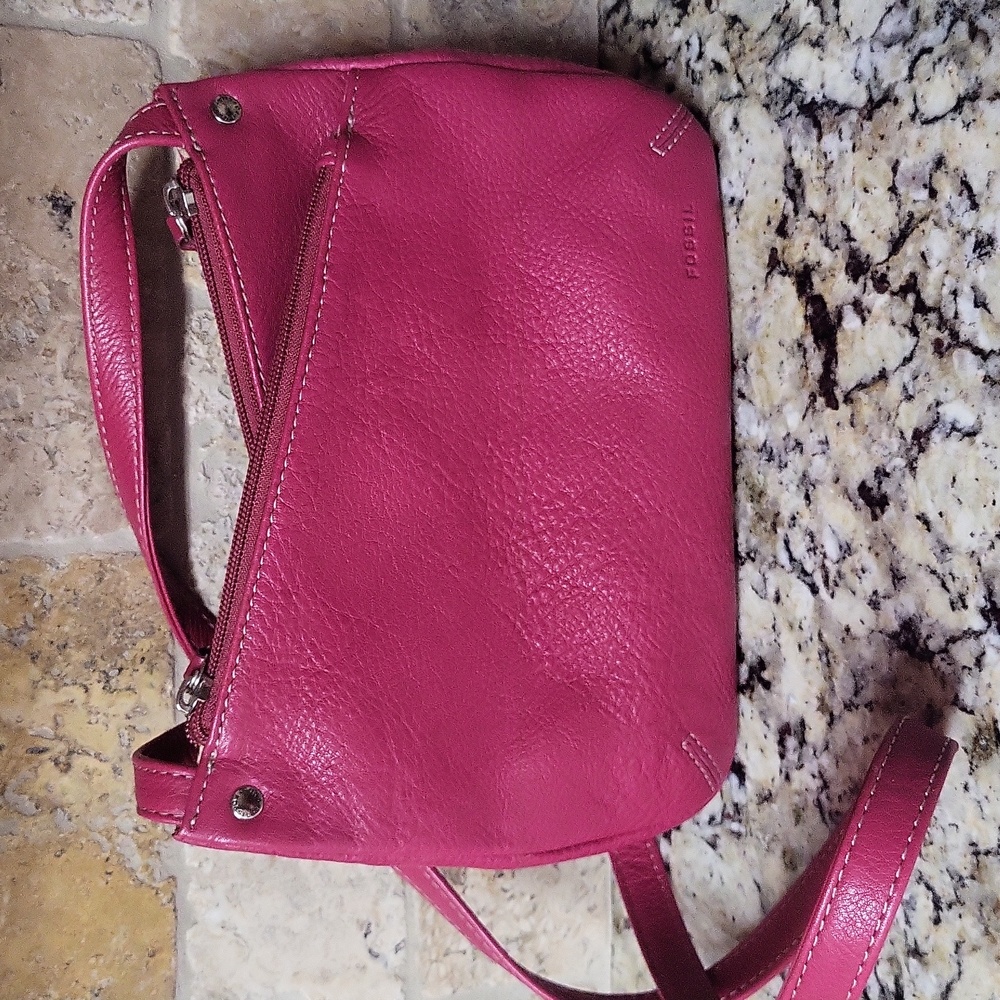 Fossil Pink Shoulder Bag